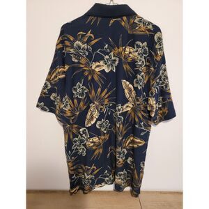 Arrow Men's Cotten Net polo Size L Dark Gray with Floral pattern